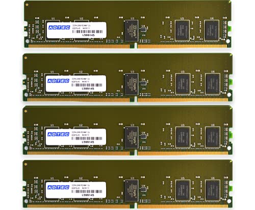 Amazon | アドテック DDR4-2400 Registered DIMM (RDIMM) ECC 16GB×4枚